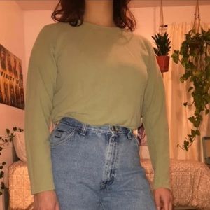 Light Green Thin Crewnick💚